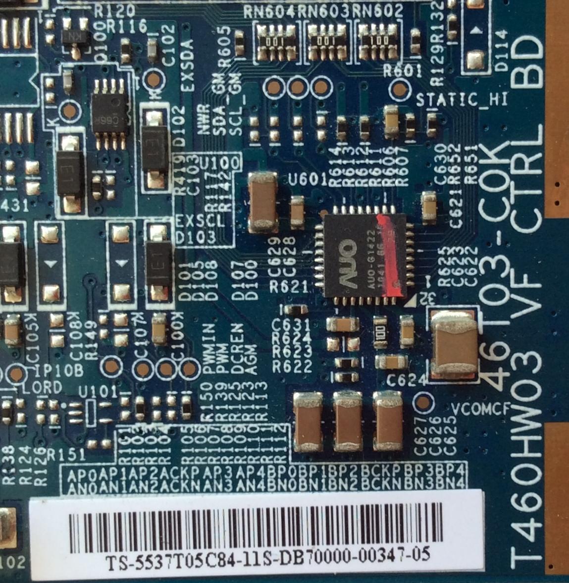 T-CON / LG 55.37T05.C84 / T460HW03 / 5537T05C84 / 46T03-COK / MODELO 37LK450-UB.CUSDLH / PANEL T370HE03 V.N	 - Imagen 2
