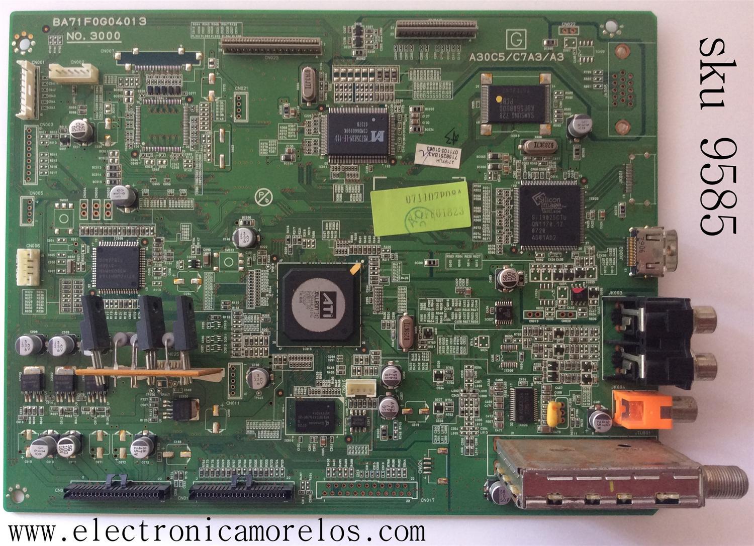 MAIN / EMERSON A71FFUH / BA71F0G04013 / MODELO LC320EM82 / PANEL UF320XH	
