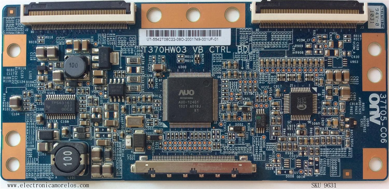 T-CON / LG 55.42T08.C22 / T370HW03 / 5542T08C22 / 37T05-C06 / MODELO 42LH260H-UB / PANEL T370HW03	 - Imagen 1