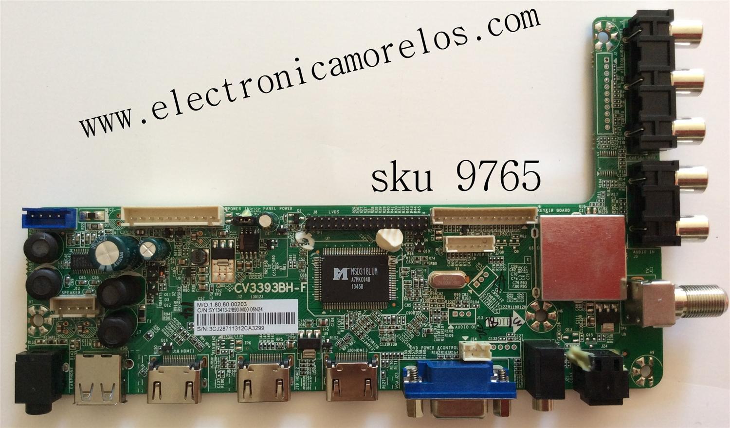 MAIN / ELEMENT 3CJ2871 / CV3393BH-F / 890-M00-06N24 / MODELO ELEFW651 / PANEL V645HQ1-PE1 REV.C1	