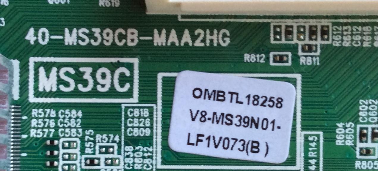 MAIN PARA TV TCL 08-CM39TML-LC242AA / V8-MS39N01-LF1V073(B) / 08-MS39C01-MA300AA / 08-MS39C01-MA200AA / OMBTL18258 / MS39C / 40-MS39CB-MAA2HG / MODELO L39E3000 - Imagen 2