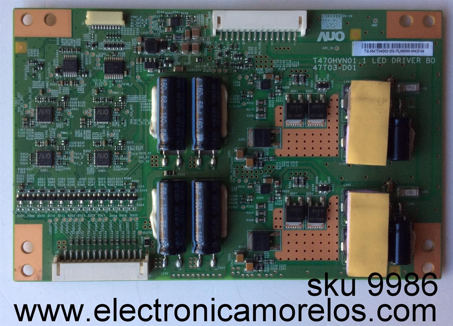 LED DRIVER / LG 55.47T04.D02 / 5547T04D02 / T470HVN01.1 / 47T03-D01 / MODELO 47"	 - Imagen 1