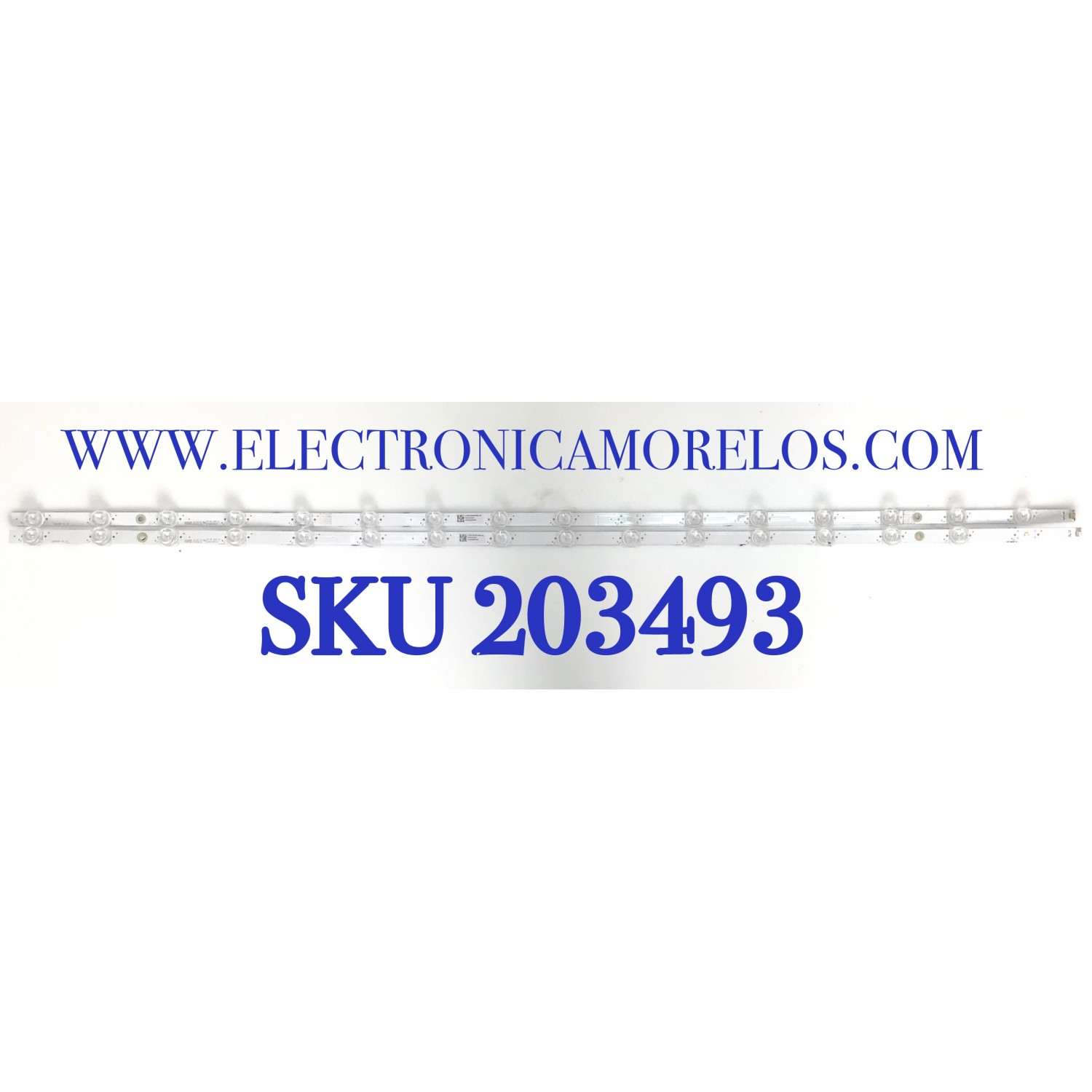 KIT DE LED'S PARA TV VIZIO (2 PIEZAS) / NUMERO DE PARTE LB5010B / LB5010B  V0_02 / 210BZ16D0B33MBL00L / 81010 / 25661C / 20352018302 / AB59600000XM / PANEL TPT500B5-U2L01.D  REV:S01C / MODELO V505-H1 / V505-H1 LTMHC2KW