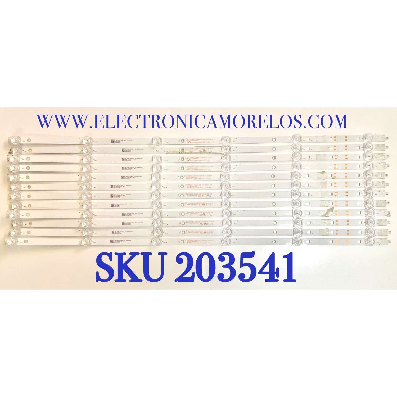 KIT DE LED'S PARA TV ONN ((12 PIEZAS)) / NUMERO DE PARTE LED70D06A-ZC66AG-03D / 30370006003D / 70000M07S / JE695R3HB9L / CV700U2-T01 / MODELOS 100012588 / 100068378 / RTRU7027-US / RTRU7028-CA / WR70UT4210 / LT-70MAW795 / E4AA70R / E4SW7019 / E4SW7019RKU