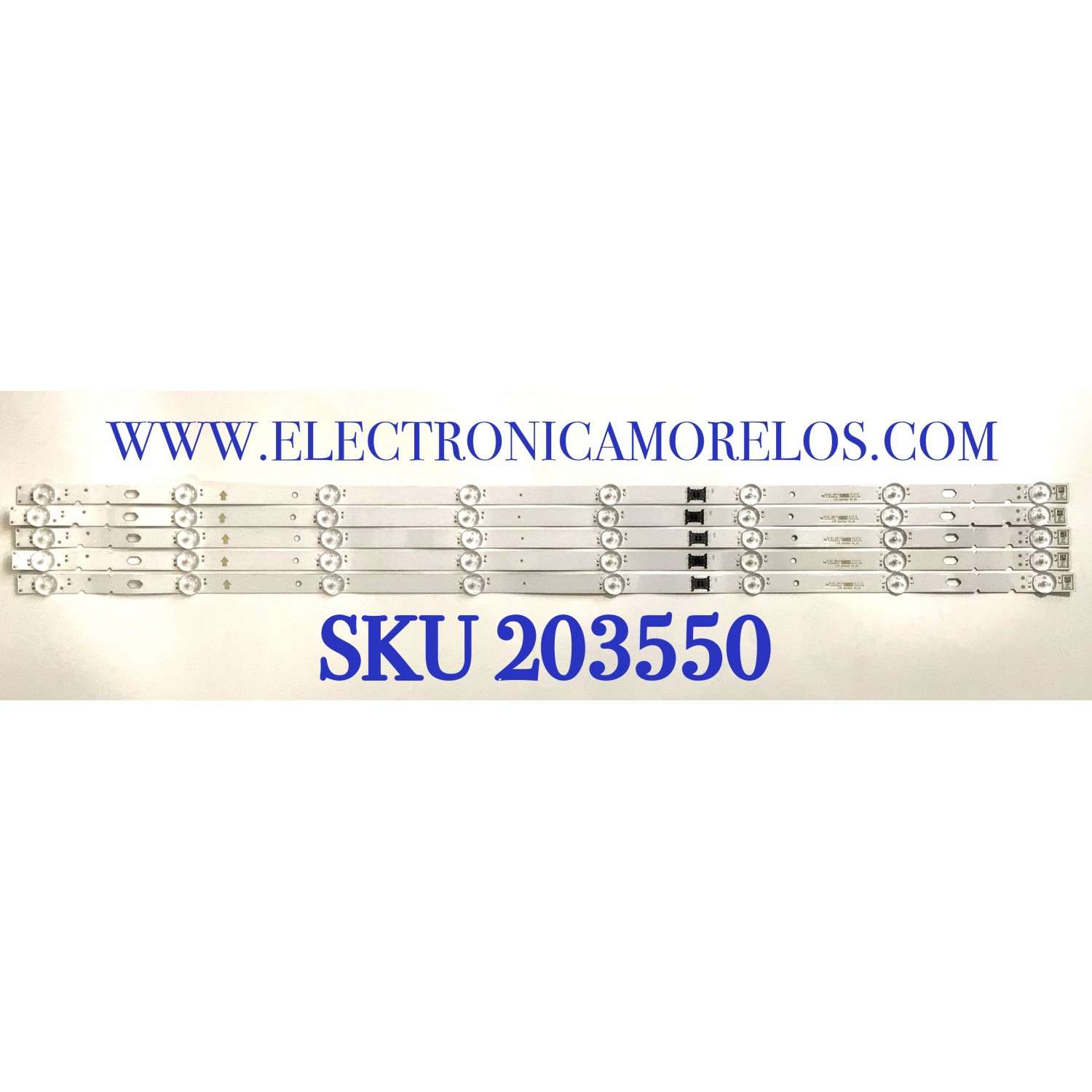KIT DE LEDS PARA TV SONY ( 5 PZ ) / NUMERO DE PARTE LB4305J / LB4305J V0_02 / 28620B / E465853 / 4305J00001 / PANEL YDBM043CCU11 / MODELO KD-43X85J / KD43X85J