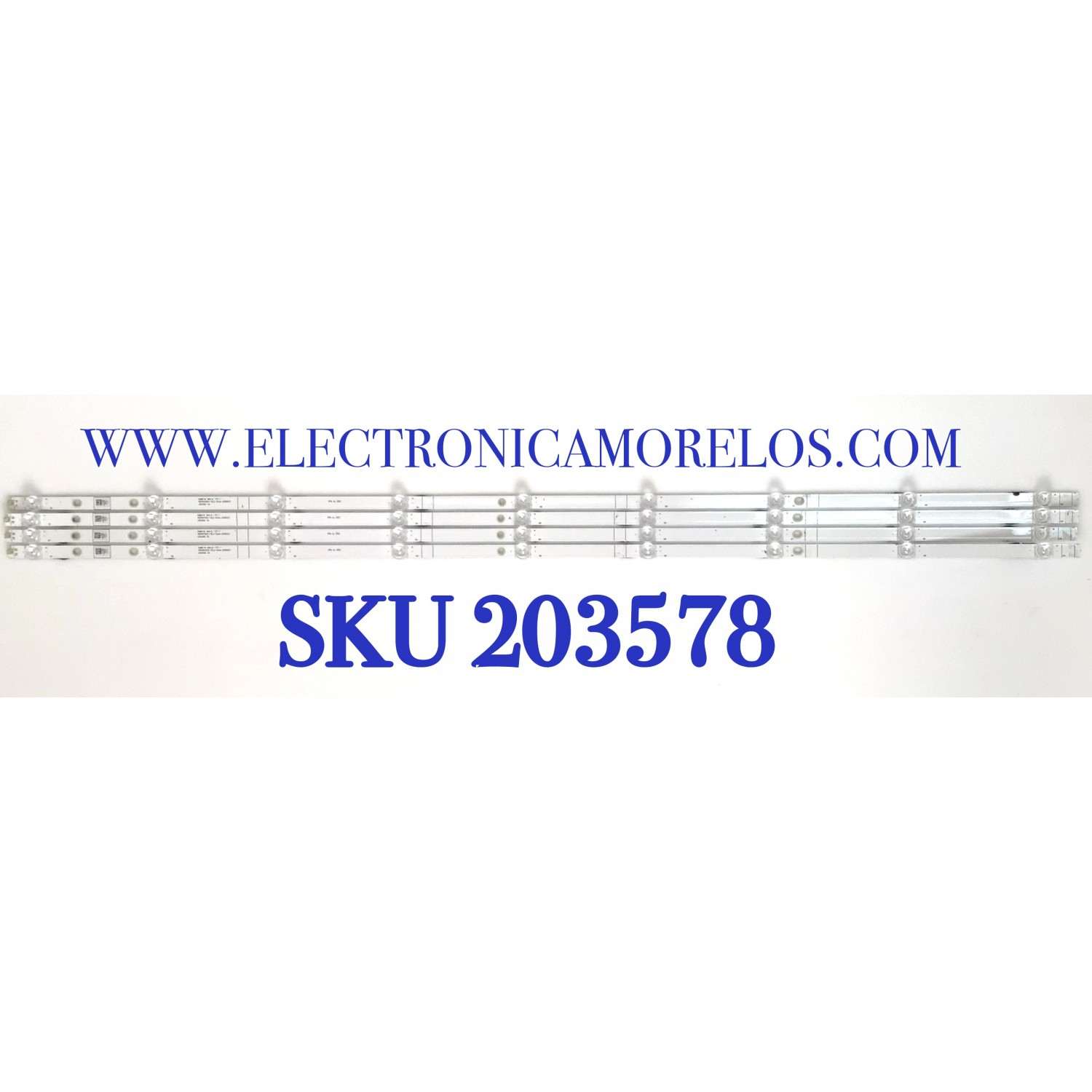 KIT DE LEDS ORIGINAL PARA TV HISENSE 4 PIEZAS ) / NUMERO DE PARTE LB5009C / LB5009C V0 / HD500V1U51-T0L2-12MM-20181027 / E469119 / PANEL HD500V1U51-T0L2K2 / HD500V1U51-T0L2 / DISPLAY T500QVN03.7 / MODELO 50R7F / 50R7E / 50H6570F / 50R6E1