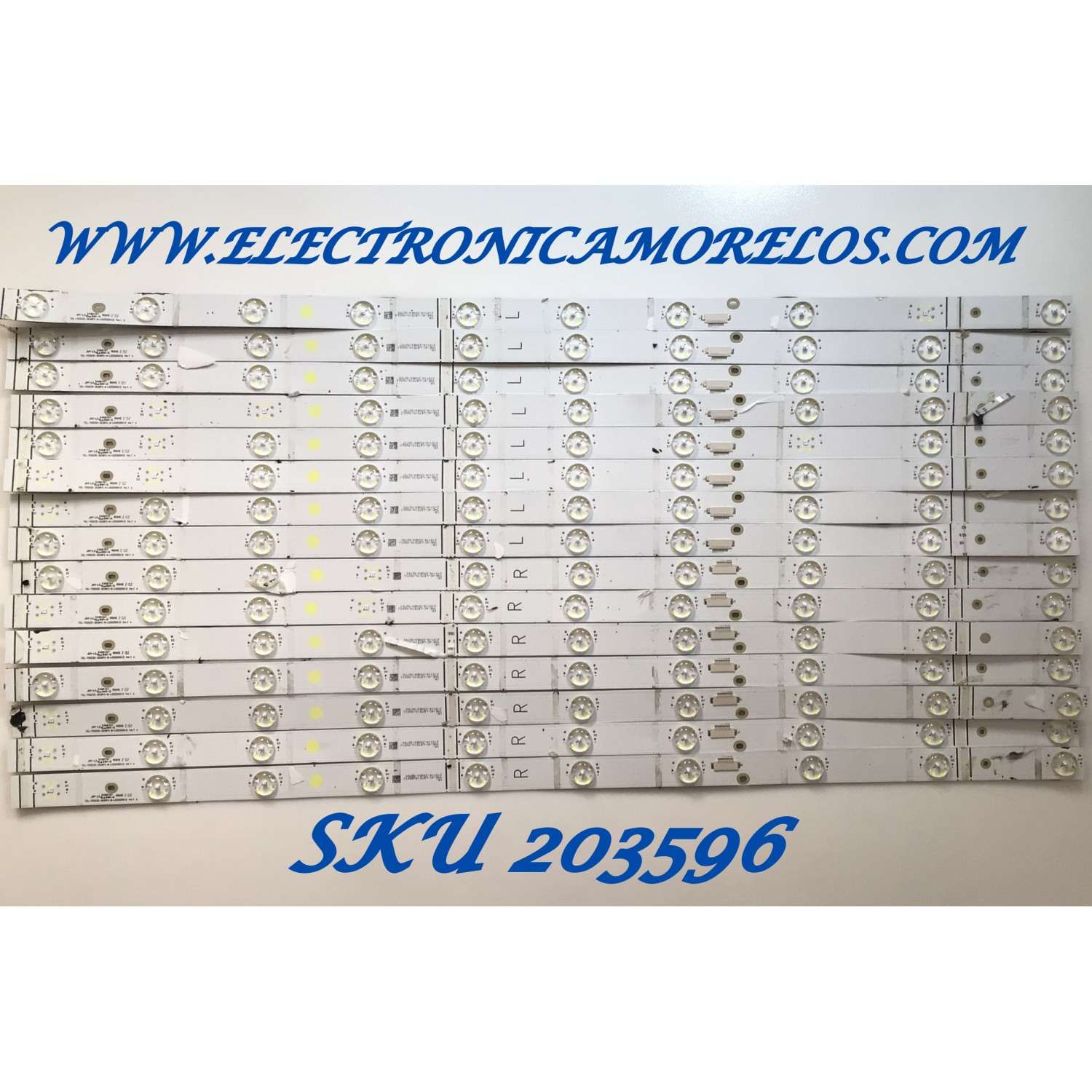 KIT DE LED'S PARA TV TCL ( 16PZ ) / NUMERO DE PARTE 4C-LB7510-YH / TCL-75S535-3030FC-A-LX20200512  / TCL-75S535-3030FC-B-LX20200512 / PANEL LVU750NDJL / MODELO 75S535