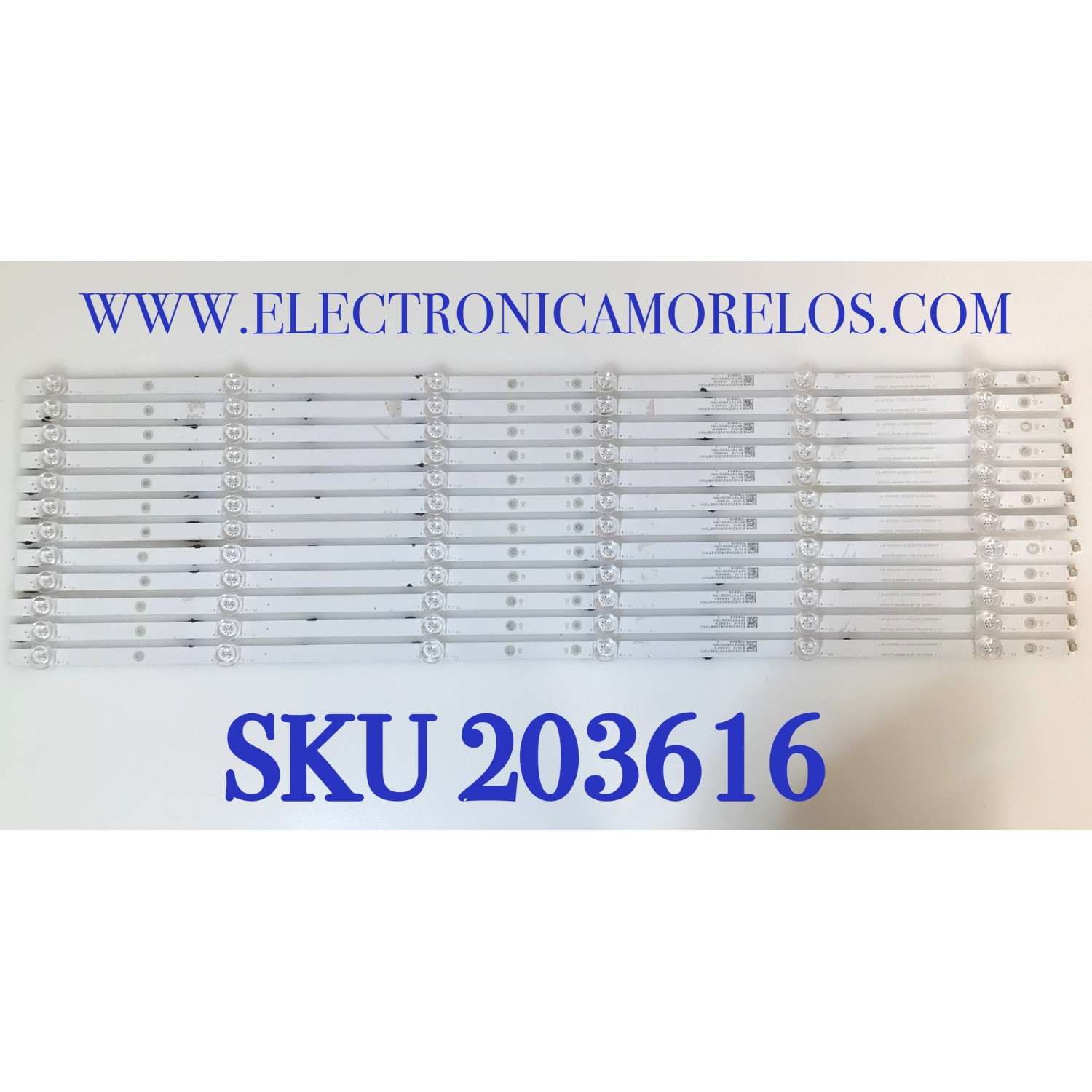 KIT DE LED'S PARA TV INSIGNIA (12 PIEZAS) / NUMERO DE PARTE GJ0D227012X6BB09 / 210BZ06D0B334BT00X / LB-GM3030-GJ0D227012X6BB09-Y / 70BB09 / PANEL'S TPV700B5-U2T01.D REV:S02S / TPT700WR-U2T01.D REV:S04F / MODELOS NS-70DF710NA21 / NS-70F301NA23