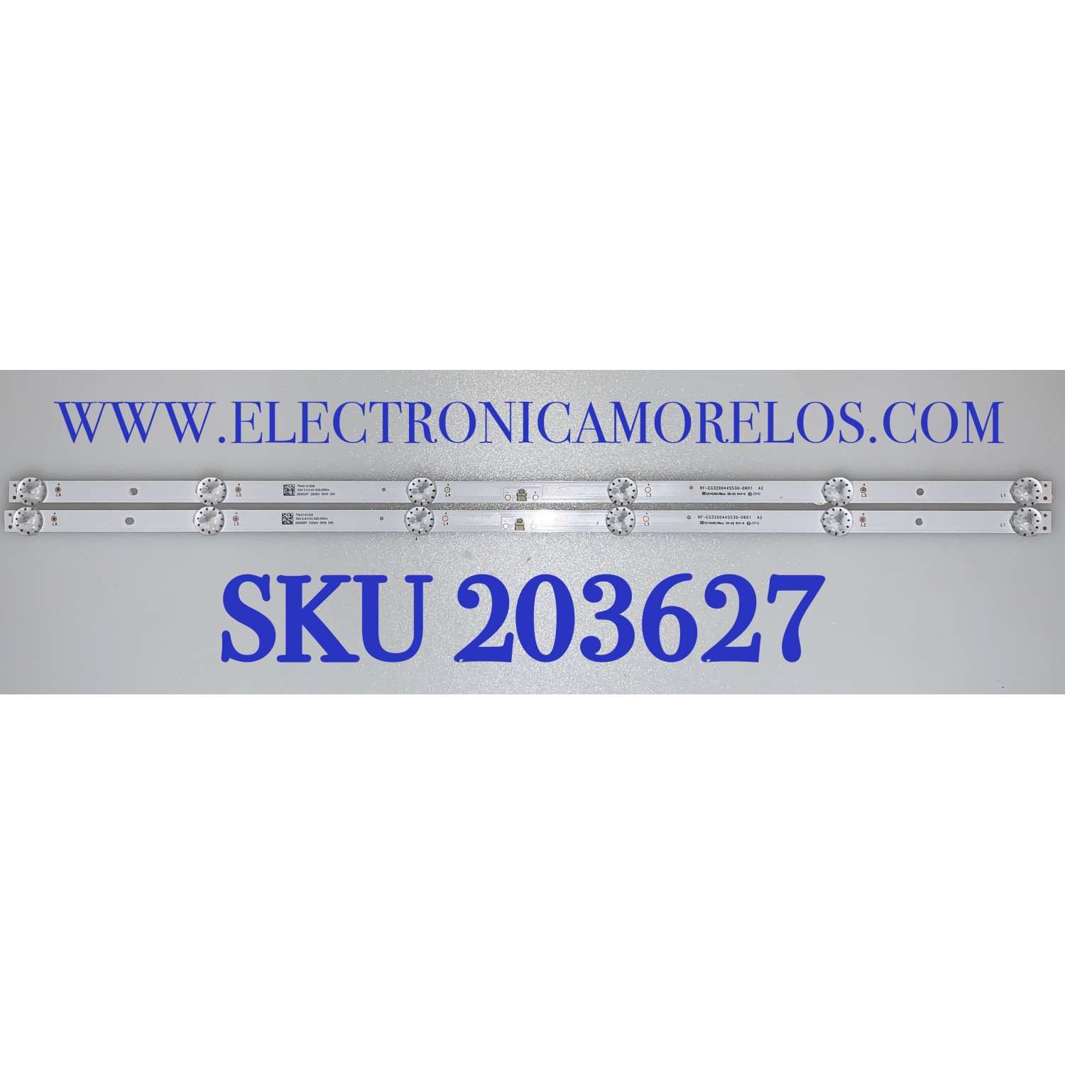KIT DE LED'S PARA TV HISENSE ( 2 PZ ) / NUMERO DE PARTE EG320044SS30 / RF-EG320044SS30-0601 / 70401-01202 / E516265 / PANEL BOEI320WX-01 / MODELO 32H4G5 / 32A35EUR(0003)