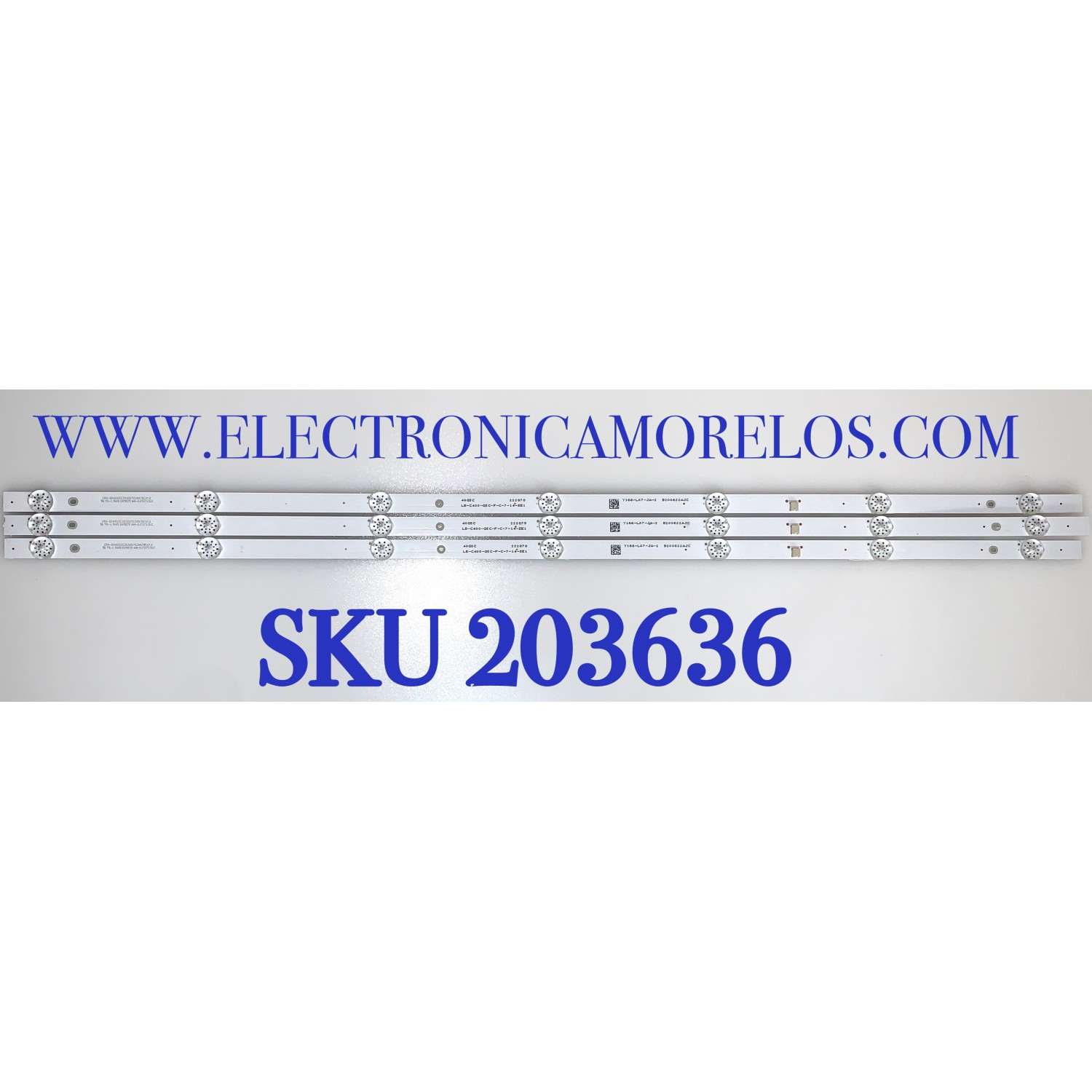 KIT DE LED'S PARA TV ( 3 PZ ) / NUMERO DE PARTE CRH-BX40G5C30300703997 / 222878 / E479275 / B200622AJC