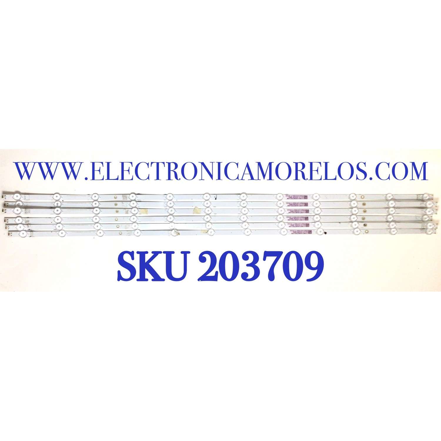 KIT DE LEDS PARA TV VIZIO ORIGINAL 6 PIEZAS / NUMERO DE PARTE LBM500M0602-ABN /  LBM500M0602-ABN-2(HF)(O) / LBM500M0602-ABN-3(HF)(O) / 210BZ12D0B339CL00E / 210BZ12DOB339CLOOE / PANEL TPT500WR-PV7D.Q REV:S2M / MODELO M50Q6-J01 / M50Q6-J01 LTCUG6LX