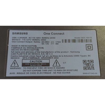 CAJA ONE CONNECT PARA TV SAMSUNG ((USADA)) / NUMERO DE PARTE BN96-54413N / SOC1001B / BN44-01066B / BN4401066B / BN9654413N / MODELOS QN43LS03 / QN43LS03BAFXZC / QN43LS03BAFXZA / QN50LS03 / QN50LS03BAFXZA / QN50LS03BAFXZC - Imagen 5