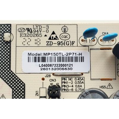 FUENTE DE PODER PARA TV WESTINGHOUSE / NUMERO DE PARTE MP150TL-2P71-H / MP150TL-2P71 / E320265 / 260132005630 / L040067222000121 / PANEL K650WLEDM-SHK1H / DISPLAY JR645R3HA7L / MODELO WR65UT4212 - Imagen 2