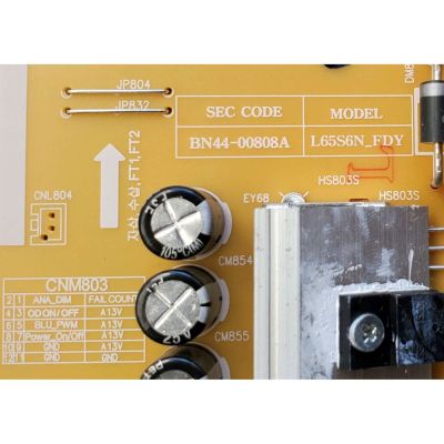 FUENTE DE PODER PARA TV SAMSUNG / NUMERO DE PARTE BN4400808A / BN44-00808A / L65S6N_FDY / DISPLAY V650DK2-QS3 REV.B1 / MODELOS UA60JU / UE60JU / UN65JU / UA65JU / UE65JU / UN60JU / UA65JU6400KXXV / UA65JU6400KXZN / MAS MODELOS EN DESCRIPCIÓN - Imagen 3