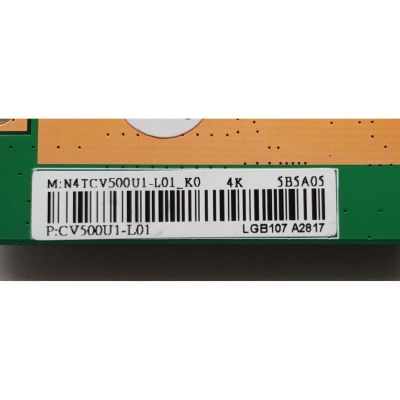 T-CON PARA TV SCEPTRE / NUMERO DE PARTE N4TCV500U1-L01_K0 / CV500U1-L01 / 5B5A05 / LGB107 A2817 / PANEL DXCV500U2-T01-V01 / MODELO W50 U515CV-UMR - Imagen 2