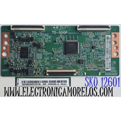T-CON PARA TV HKPRO / NUMERO DE PARTE 34291100CW02 / TD-000P / ST6451D06-3 / 34.29110.0CW / G68504PF262A2-14 / 34291100CW0211H / PANEL K650WDGF / DISPLAY ST6451D06-3 VER.2.1 / MODELOS HKP65RUHD1 / 4T-C65EL8UR / 65PUL7973/F7