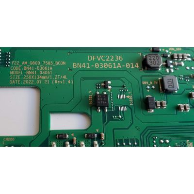 LED DRIVER PARA TV SAMSUNG QLED / NUMERO DE PARTE BN9417792A / BN41-03061A-014 / BN9720249A / BN97-20249A / BN94-17792A / MODELO QN85QN900 / QN85QN900BFXZA - Imagen 2