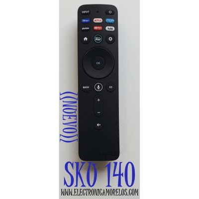 CONTROL REMOTO SMART TV VIZIO / ORIGINAL / NUEVO / CON COMANDO DE VOZ (SMARTCAST) / NUMERO DE PARTE XRT260 / 2AVQK-XRT260 / XRT260#3-4 / MODELOS V435-J01 / V505-J01 / V505-J09 / V555-J01 / V585-J01 / V655-J04 / V655-J09 / V705-J03 / V706-J03