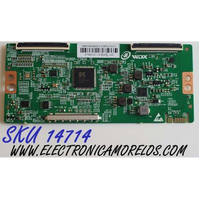 T-CON PARA TV JVC / NUMERO DE PARTE 309021WDX550U016 / DCBDP-C260A_13 / 21080702101013 / 309021VVDX550U1016 / DISPLAY ST5461D11-3 VER.2.1 / PANEL CX550DLEDM / MODELO LT-55EC3512