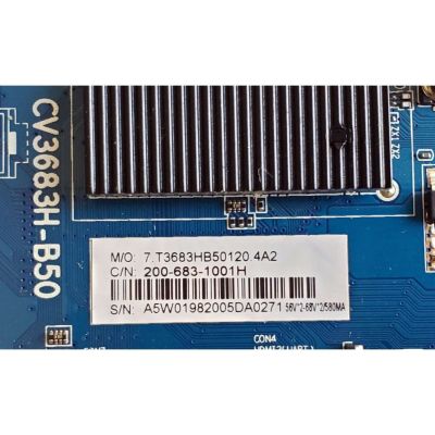 MAIN FUENTE (COMBO) PARA TV POLAROID / NUMERO DE PARTE 200-683-1001H / CV3683H-B50 / 7.T3683HB5011T.001 / A5W01992005DA0248 / 7.T3683HB50120.4A2 / DISPLAY CC495PU1L01 / MODELO WT50U7 - Imagen 2