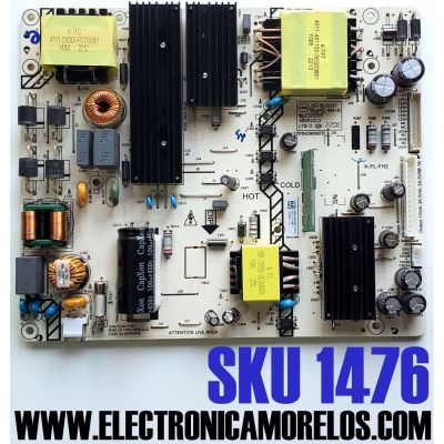FUENTE DE PODER PARA TV SHARP / NUMERO DE PARTE 9012-112A47 / LYP04390D0(X) / 9012-112A47-16005011-S / 9012-112A47-16005011 / 465R1013 / P0Q22040389-02814 / PANEL K650WDF / DISPLAY JR645R3HA3L / MODELOS 4T-C65DL7UR / E4FAB65R / 65R6E4