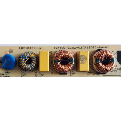 FUENTE DE PODER PARA TV ONN ORIGINAL / NUMERO DE PARTE 514C5507M16 / E021M472-C2 / TV5507-ZC02-02 / E168066 / TV5507-ZC02-02(A) / DISPLAY CC580PV5D VER.02 / MODELO 100069454 58 PULGADAS - Imagen 2