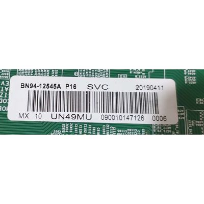 MAIN PARA TV SAMSUNG 4K·UHD·HDR SMART TV / NUMERO DE PARTE BN94-12545A / BN41-02570B / BN97-13542D / BN9412545A / MODELOS UN49MU7000 / UN49MU7000FXZX / UN49MU8000 FA01 / UN49MU8000FXZC - Imagen 2