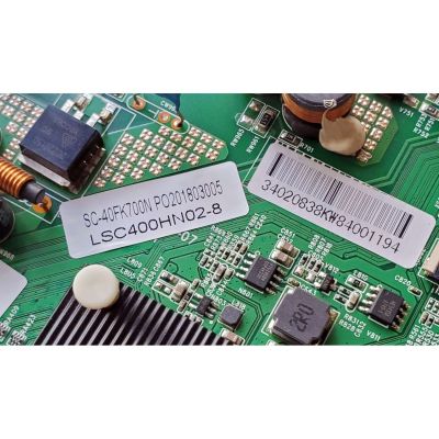 MAIN FUENTE ((COMBO)) PARA TV SEIKI FHD SMART TV / NUMERO DE PARTE 34020838 / SC-40FK700N / LSC400HN02-8 / 34020838KW84001194 / PANEL DLED40KJAH / DISPLAY LSC400HN02-804 / MODELO SC-40FK700N - Imagen 2