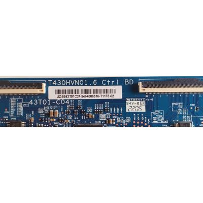 T-CON PARA TV SAMSUNG / NUMERO DE PARTE 5543T01C37 / T430HVN01.6 / 43T01-C04 / 55.43T01.C37 / PANEL CY-JN043BGAB1V / DISPLAY T430HVF06.0 / MODELOS UN43J5290 / UE43N5000AU / UE43N5300AU - Imagen 2