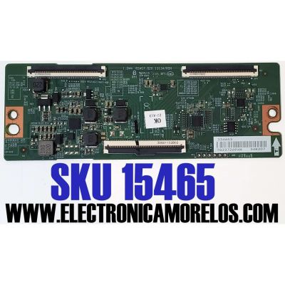 T-CON PARA TV HISENSE / NUMERO DE PARTE 334653 / RSAG7.820.13134/ROH / 348207 / PANEL'S HD550Y1U65-T0L2\GM\MCKD3A\ROH / HD550Y1U65-T0L2\S0\MCKD3A\ROH / DISPLAY PT550GT08-1 VER.1.0 / MODELOS 55A6H / 55A65H