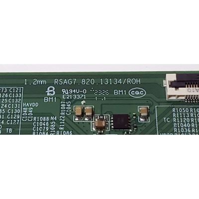 T-CON PARA TV HISENSE / NUMERO DE PARTE 334653 / RSAG7.820.13134/ROH / 348207 / PANEL'S HD550Y1U65-T0L2\GM\MCKD3A\ROH / HD550Y1U65-T0L2\S0\MCKD3A\ROH / DISPLAY PT550GT08-1 VER.1.0 / MODELOS 55A6H / 55A65H - Imagen 3