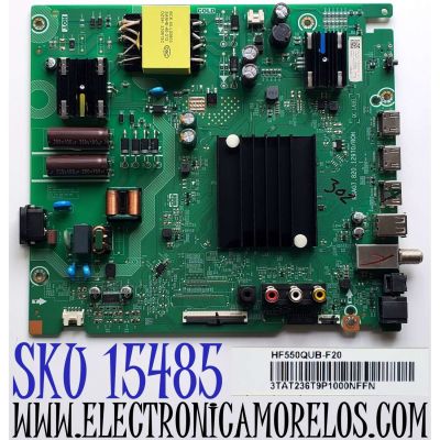 MAIN ORIGINAL PARA TV HISENSE VIDAA 4K UHD HDR / NUMERO DE PARTE 335414 / RSAG7.820.12970/ROH / 335415 / 55A53FUA / 55A53FUA(0018) / PANEL HD550Y1U74-T0LG\S0\GM\MCKD3A\ROH / DISPLAY HF550QUB-F20 / MODELO 55A65K