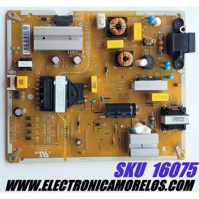 FUENTE DE PODER PARA TV LG / NUMERO DE PARTE EAY65895501 / LGP43NT-21U1 / 65895501 / 3PCR02853A / EPCD10CB1A / PANEL NC430 / MODELOS 43UP8000PUA / 43UR640S9ZD / 43NANO796PC / 43UP76706LB / 43UP78009LB / 43UP / 43NANO / 43UR / MAS MODELOS EN DESCRIPCIÓN