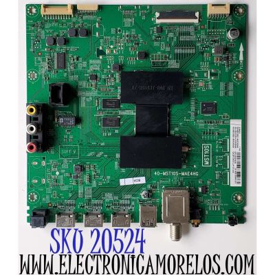 MAIN PARA TV TCL·ROKU TV 4K·UHD·HDR / NUMERO DE PARTE 08-CS55CFN-OC406AA / 40-MST10S-MAE4HG / MST10S / V8-ST10K01-LF1V / 08-MS10S01-MA200AA / 08-MS10S01-MA300AA / PANEL LVU550ND1L CD9W20 / DISPLAY ST5461D04-3 VER.2.1 / MODELO 55S403