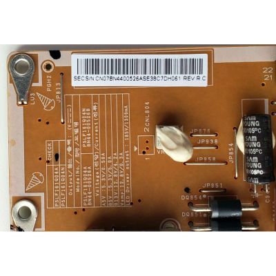 FUENTE DE PODER PARA TV SAMSUNG / NUMERO DE PARTE BN4400526A / BN44-00526A / PD60B2Q_CSM / SUI0054-11053 / PANEL LE600DSS-V2 / MODELOS UN60ES7100FXZA / UN60ES7150FXZA / UN60ES7500FXZA HS01 / UN60ES8000FXZA HS01 - Imagen 2