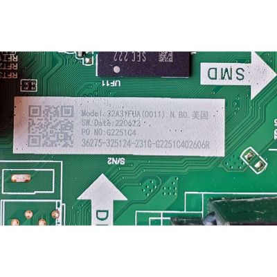 MAIN FUENTE (COMBO) PARA TV HISENSE ((ANDROID)) FHD / NUMERO DE PARTE 325124 / TP.MT9216T.PB702 / 220622 / 26275-325124-2310-G2251C402606R / PANEL JHD315Y1F61-TXL4\S0\GM\ROH\ / DISPLAY PT320CT01-3 VER.1.3 / MODELO 32A4FH 32A31FUA - Imagen 3