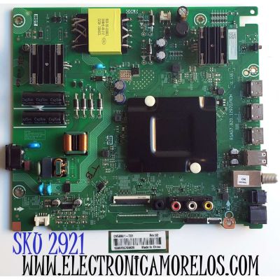 MAIN FUENTE (COMBO) PARA TV HISENSE ((VIDAA)) 4K·UHD·HDR / NUMERO DE PARTE 343642 / RSAG7.820.12970/ROH / 58A51HUV / 334546 / 2DE46459F / PANEL HD580Y1U92-TAAL2\S0\SM\ROH / DISPLAY CV580U1-T01 REV:02 / MODELO 58A6KV