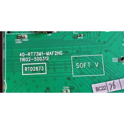 MAIN PARA TCL·ROKU TV QLED 4K·UHD·HDR / NUMERO DE PARTE 40-RT73M1-MAF2HG / RTD287308-RT3007-MA200AA / 08-RT3007-MA300AA / V8-RT73K01-LF / 11602-500312 / GTC010815I / PANEL LVU750NDHL CD9W06 V1 / DISPLAY ST7461D02-D VER.2.1 / MODELO 75R635 - Imagen 4