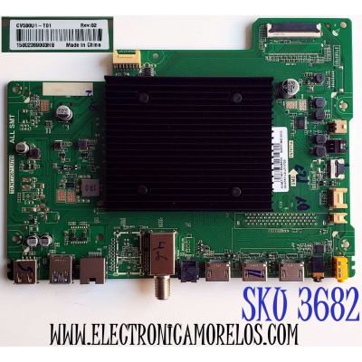 MAIN PARA TV HKPRO / NUMERO DE PARTE SVS671TA07-MA200CK / TD.NT72671.U781 / 1NT671A / V8-NT671LA-LF1V720 / MIDF977385C / P2RK31684A0 / DISPLAY CV580U1-T01 REV:02 / MODELO HKP58UHD7