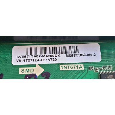 MAIN PARA TV HKPRO / NUMERO DE PARTE SVS671TA07-MA200CK / TD.NT72671.U781 / 1NT671A / V8-NT671LA-LF1V720 / MIDF977385C / P2RK31684A0 / DISPLAY CV580U1-T01 REV:02 / MODELO HKP58UHD7 - Imagen 4