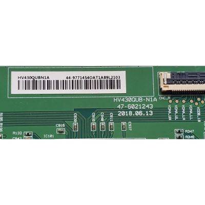 T-CON PARA TV RCA / NUMERO DE PARTE 44-9771454O / 47-6021243 / HV430QUB-N1A / 47-97714540 / E88441 / DISPLAY HV430QUB-N1A / BN96-45714A / BN9645714A / MODELO RTU4300 - Imagen 2