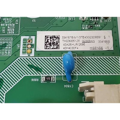 MAIN FUENTE COMBO PARA TV HISENSE ORIGINAL ROKU TV / NUMERO DE PARTE 334167 / RSAG7.820.13033/ROH / 334168 / 43A35HUR / PANEL JHD425H1F51-T0\S1\GM\ROH / JHD425H1F51-T0\S3\GM\MCKD3A\ROH / DISPLAY T430HVN01.2 / MODELO 43H4030F4 / 43A4KR - Imagen 2