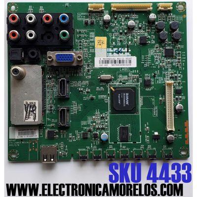 MAIN PARA TV TOSHIBA / NUMERO DE PARTE 461C4Q51L62 / 431C4Q51L62 / VTV-L40613 REV;1A / 75029300 / VTV-L40613 / PANEL M240HW02 V.6 / MODELO 24L4200U