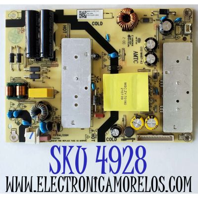 FUENTE DE PODER ORIGINAL PARA TV RCA / JVC / NUMERO DE PARTE 514C3903M08 / TV3903-ZC02-01 / E021M487-A3 / E168066 / DISPLAY HV430QUB-F70 / CC430PV2D VER.03 / MODELOS RTRU4327-US / LT-43MAW605