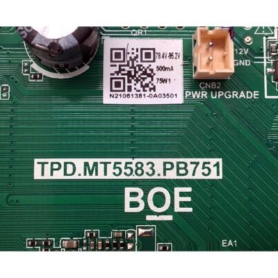 MAIN FUENTE ((COMBO)) PARA TV VIZIO ((SMARTCAST)) / NUMERO DE PARTE 60103-00876 / TPD.MT5583.PB751 / 4300092612 / N21020389-0A03297 / OC8B7D3C925F / PANEL BOEI430WU1 / DISPLAY CC430LV2D VER.02 / CC430LV2D VER.03 / MODELO D43F-J04 / D43F-J04 LBVTC9 - Imagen 2