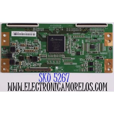 T-CON PARA TV RCA / NUMERO DE PARTE 44-97711130Y / 47-6021063 / HV550QUB / 44-97711130 / HV550QUB-N81 / MODELO RLED5536-UHD