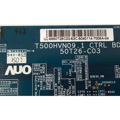 T-CON PARA TV SAMSUNG / NUMERO DE PARTE 5550T26C03 / 50T26-C03 / T500HVN09.1 / 55.50T26.C03 / PANEL T500HVF06.4 / DH500CGA-B1 / MODELO UN50H6201 / UN50H6201AFXZA AH01 / UN50H6203 / UN50H6203AFXZA AH01 - Imagen 2