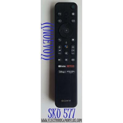 CONTROL REMOTO SONY NUEVO ORIGINAL CON VOZ RMF-TX800U / MG3-TX800U / MODELOS KD-43X80K KD-50X80K KD-50X85K KD-55X80K KD-55X85K KD-65X80K KD-65X85K KD-75X80K XR-55A80K XR-55X90K XR-65A80K XR-65X90K XR-75X90K XR-75X95K XR-77A80K XR-85X90K XR-85X95K