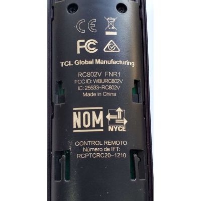 CONTROL REMOTO PARA TV TCL ((NUEVO)) ((ORIGINAL))  RC802V FNR1 / RC802VFNR1 / RCPTCRC20-1210 / W8URC802V / 25533-RC802V / 32S6500A 32S6500S 40S334 40S6500FS 40S6510FS  43P30FS 43S434 49P30FS 49S6800FS 55Q637 65Q637 55P8S 65P8 65P8S 70S430 75S434 - Imagen 4