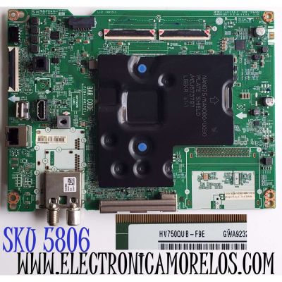 MAIN PARA TV LG AI ThinQ webOS 4K·UHD·HDR SMART TV / NUMERO DE PARTE EBT67178102 / EAX69581205(1.0) / EAX69581205 / 67178102 / PANEL NC750TQG-ABKH3 / DISPLAY HV750QUB-F9E / 75UQ8050PSB / 75UQ8050PSB.BWMFLKR